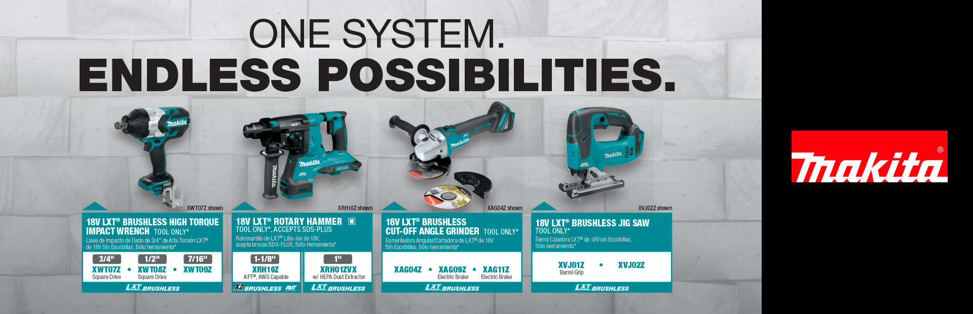 Makita: One System Endless Possibilities